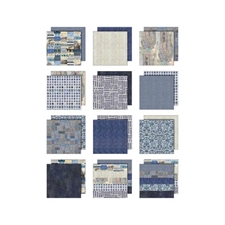 Tim Holtz Paper 8x8" - Palette Collection / Indigo